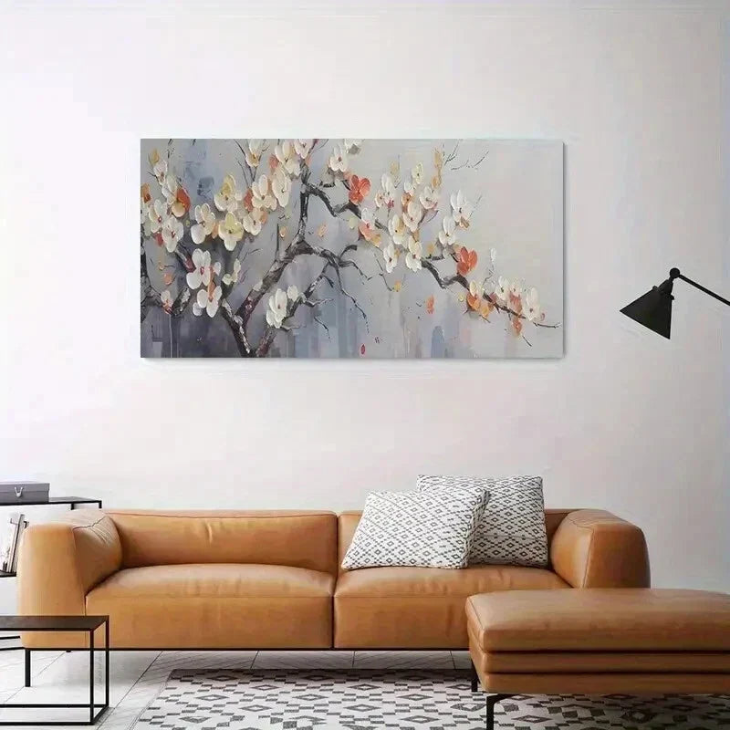 Modern Abstract Blossom Wall Art wall canvas office home room framed 120x60cm