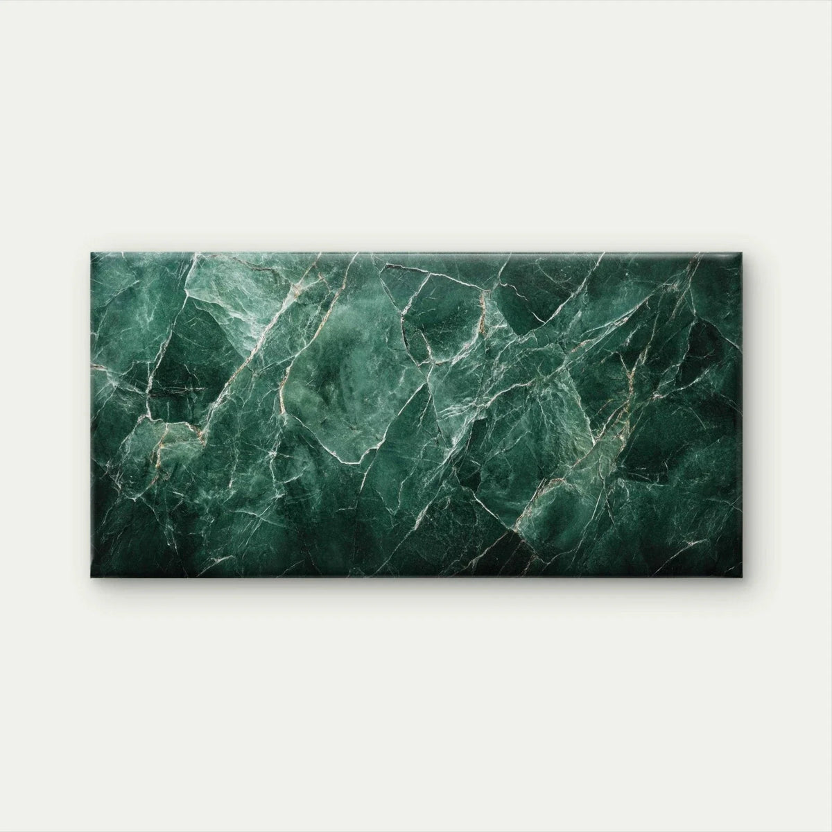Elegant Green Marble Texture Wall Art Canvas Office Home Room Framed 80x45cm