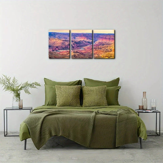 3pcs Grand National Park Wilderness Nature Metal Print Ready to Hang Art