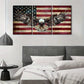 3pcs American Eagle Red Lines White Lines Metal Print Ready to Hang Art