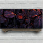 3pcs Purple Rose Floral Gray Leaves Metal Print Ready to Hang Art