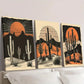 3pcs  Desert Cactus Sunset   Wall Art Set Canvas Framed 40x60cm - High Quality Print 100% Australian Made Wall Canvas Ready to Hang