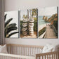 3pcs Southern California Beach Walk & Surfboards Wall Art Set Canvas Framed 40x60cm - High Quality Print 100% Australian Made Wall Canvas Ready to Hang