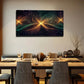 Cosmic Nebula Fractal Pattern Wall Art Canvas Office Home Room Framed 120x60cm