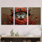3pcs Fashion Stunning Blue Eyes Metal Print Ready to Hang Art