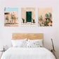 3pcs Cactus Desert Realistic Natural Scenery Metal Print Ready to Hang Art