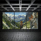 3pcs Climbers Conquering Steep Mountains Metal Print Ready to Hang Art