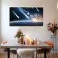Beautifully Designed Cosmic Wall Art Canvas Office Home Room Framed 80x45cm