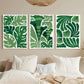 3pcs Abstract Floral Modern Trendy Matisse Metal Print Ready to Hang Art