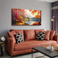 Summer Scener Lake wall canvas office home room framed 120x60cm