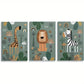 3pcs  Baby Safari Nursery   Metal Print Ready to Hang Art