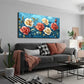Noble And Beautiful Roses Wall Art canvas office home room framed 120x60cm