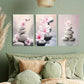 3pcs flowers on the lake surface Metal Print Ready to Hang Art