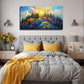 Abstract Colorful Alps Sun Wall Art Canvas Office Home Room Framed 120x60cm