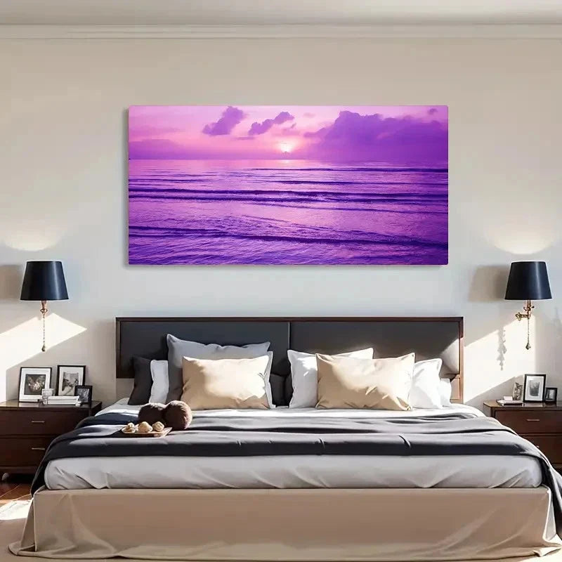 Sunset Scenery Landscape Wall Art Canvas Office Home Room Framed 120x60cm