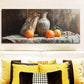 3pcs Still life painting of an old vase Metal Print Ready to Hang Art