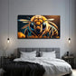 Bee Face Suitable Wall Art Canvas Office Home Room Framed 80x45cm