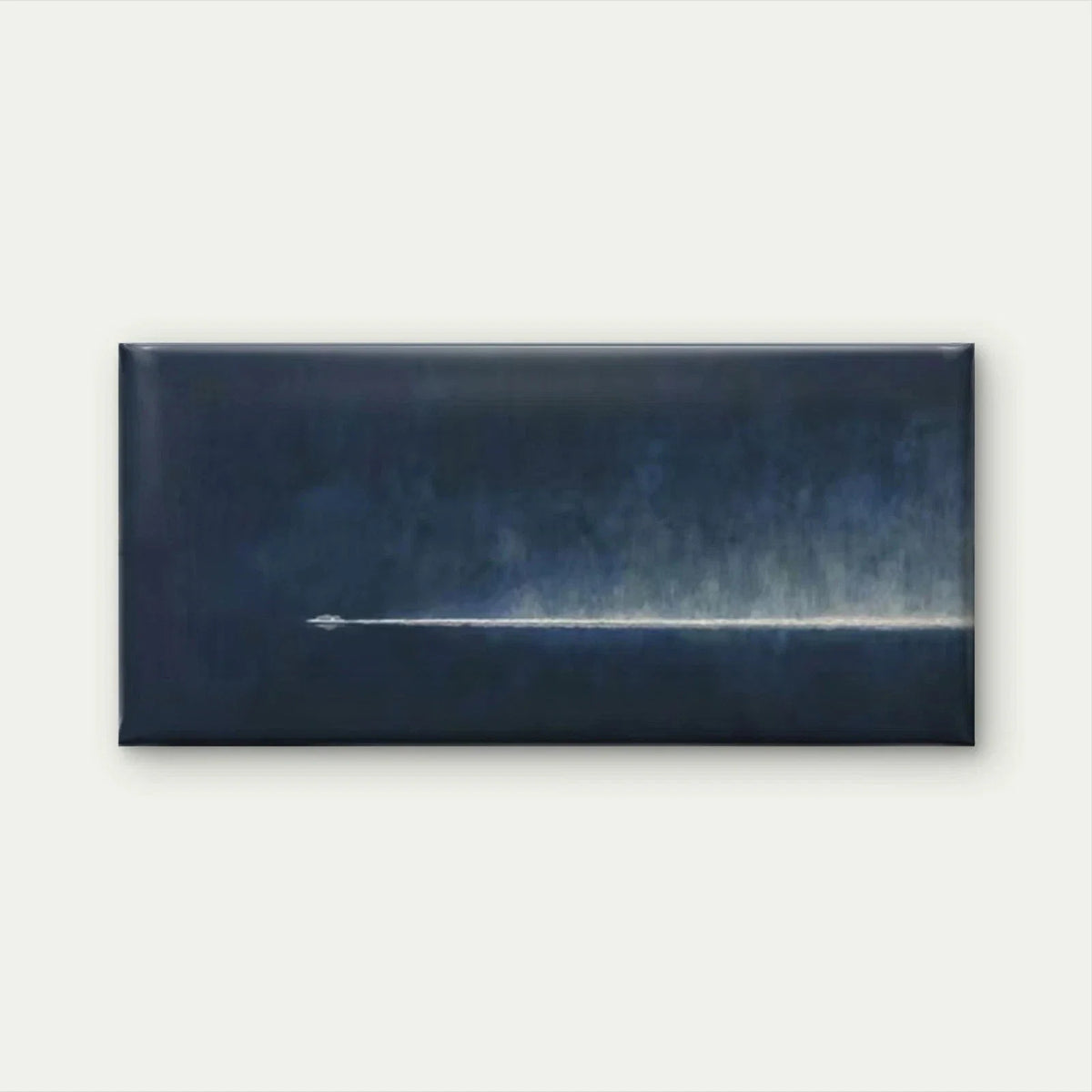 White Boat & Ocean Wave Wall Art Canvas Office Home Room Framed 80x45cm