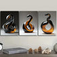 3pcs Snake glass sculpture  Wall Art Set Canvas Framed 40x60cm - High Quality Print 100% Australian Made Wall Canvas Ready to Hang