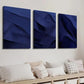 3pcs Modern Minimalist Abstract Navy Blue Decor Wall Art Set Canvas Framed 40x60cm - High Quality Print 100% Australian Made Wall Canvas Ready to Hang