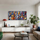 Abstract Geometric Patterns Wall Art Canvas Office Home Room Framed 80x45cm