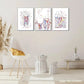 3pcs Tooth Art Decorative Poster Colorful Metal Print Ready to Hang Art