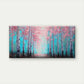 Charming Pink Tree Wall Art Canvas Office Home Room Framed 80x45cm