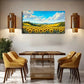 Sunflower Field Rolling Hcills Wall Art Canvas Office Home Room Framed 120x60cm