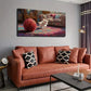 A Scene of a Little White Cat Wall Art Canvas Office Home Room Framed 120x60cm