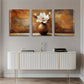 3pcs Magnolia Flower Vase Elegant White Perfect Wall Art Set Canvas Framed 40x60cm - High Quality Print 100% Australian Made Wall Canvas Ready to Hang