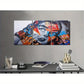 3pcs  Featuring a Vibrant Portrait of a Woman Metal Print Ready to Hang Art