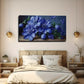 Beautiful Blue Flowers Wall Art Canvas Office Home Room Framed 80x45cm