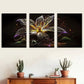 3pcs Simple fantasy Elegant flower paintings    Wall Art Set Canvas Framed 40x60cm - High Quality Print 100% Australian Made Wall Canvas Ready to Hang