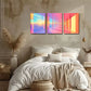 3pcs Oil Painting, Empty Corridor Wall Art Set Canvas Framed 40x60cm - High Quality Print 100% Australian Made Wall Canvas Ready to Hang