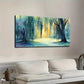 Serene Watercolor Nature Scene Wall Art canvas office home room framed 120x60cm