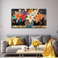 Colorful lilies Conference Wall Art Canvas Office Home Room Framed 120x60cm