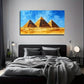 Yellow Pyramid Perfect Wall Art Canvas Office Home Room Framed 80x45cm