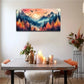 Mountains Sunrise Nordic Décor Wall Art Canvas Office Home Room Framed 120x60cm