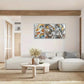 3pcs Abstract Geometric Art, Abstract Circular Metal Print Ready to Hang Art