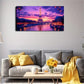 Eiffel Tower at Sunset Vibrant Wall Art Canvas Office Home Room Framed 120x60cm