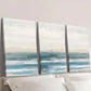 3pcs Abstract Watercolor Blue Ocean Wall Art Set Canvas Framed 40x60cm - High Quality Print 100% Australian Made Wall Canvas Ready to Hang