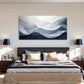 Soft Gradient Colors Wave Wall Art Canvas Office Home Room Framed 120x60cm