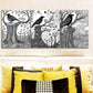 3pcs Black & White Nature Scene Intricate Tree Wall Art Set Canvas Framed 40x60cm - High Quality Print 100% Australian Made Wall Canvas Ready to Hang