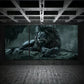 3pcs Abstract Lion Black & White Metal Print Ready to Hang Art