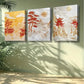3pcs  Chinese Traditional Pavilion  Wall Art Set Canvas Framed 40x60cm -High Quality Print 100% Australian Made Wall Canvas Ready to Hang