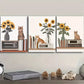 3pcs  Cat Is Sitting On The Table  Wall Art Set Canvas Framed 40x60cm - High Quality Print 100% Australian Made Wall Canvas Ready to Hang