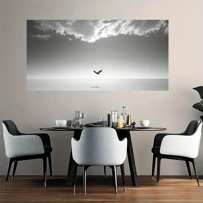 Flying in the Sky Modern Wall Art Canvas Office Home Room Framed 120x60cm