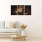 3pcs Animal Portrait Art Poster Vintage Poster Metal Print Ready to Hang Art