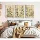 3pcs  Vintage Wildflower Posters with Daisy & Sage Metal Print Ready to Hang Art