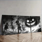 3pcs Giant pumpkins and kids  Wall Art Canvas  Wall Art Set Canvas Framed 40x60cm - High Quality Print 100% Australian Made Wall Canvas Ready to Hang